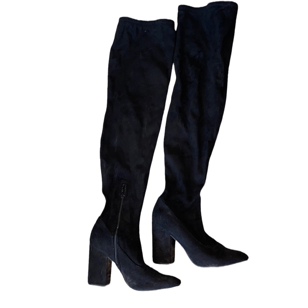 Thigh High ASOS Black Suede Boots